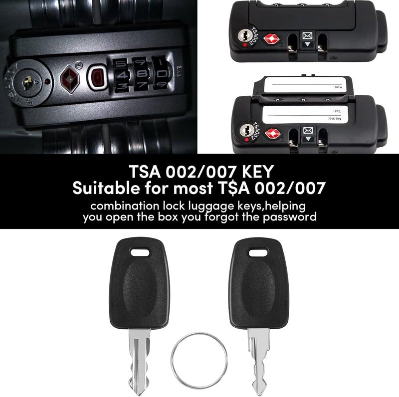 ZIYIZE TSA Key，Travel Sentry Approved 007 002 Universal Lock Key Master Suitcase Keys with for Forgotten Password Combinations of Luggage Locks Password Combination Forgetting Solution (Two Random Colors) - Image 4